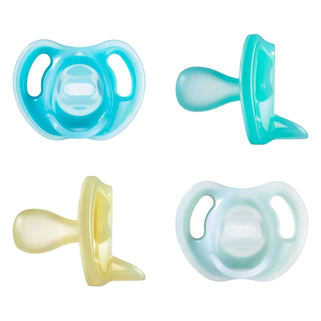 Tomme Tippee Ultralight Silicone Soother - BPA-Free Orthodontic Design - Pack o