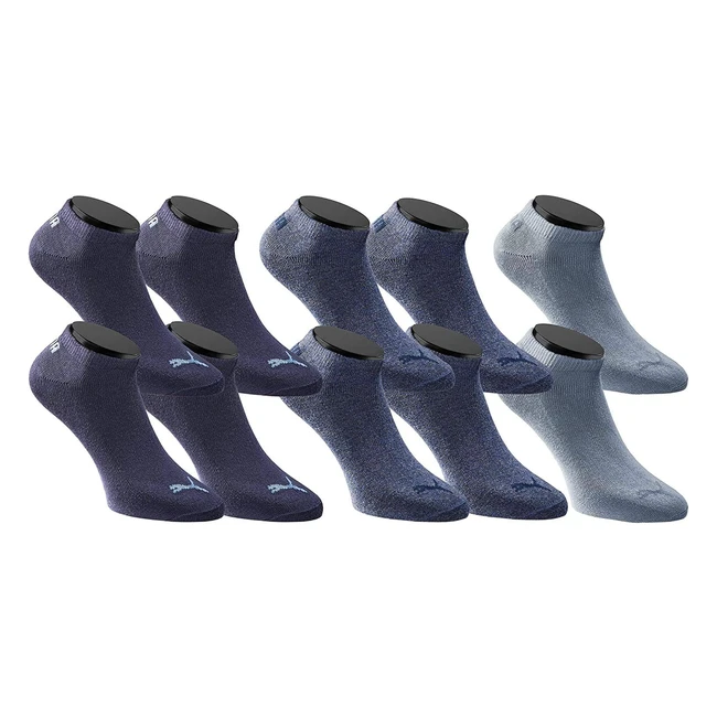 Puma Sneakers Socken 10er Pack Unisex Denim Gr 39-42