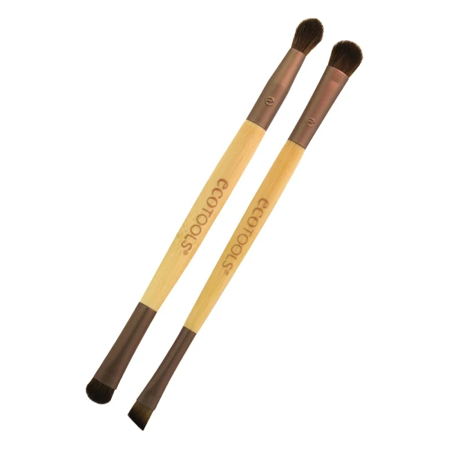 Duo de pinceaux Ecotools pour sublimer les yeux - Rf 1 - Ombrer dessiner es