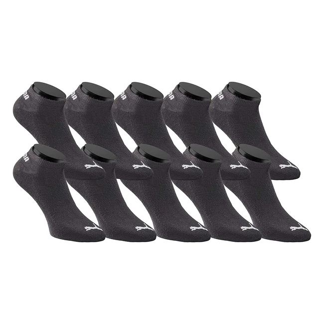 Puma Sneakers Socken 10er Pack Unisex Schwarz Gre 39-42