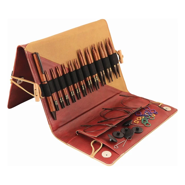 Set Perni per Maglia Circolare Intercambiabili KnitPro Deluxe - Legno Assortito