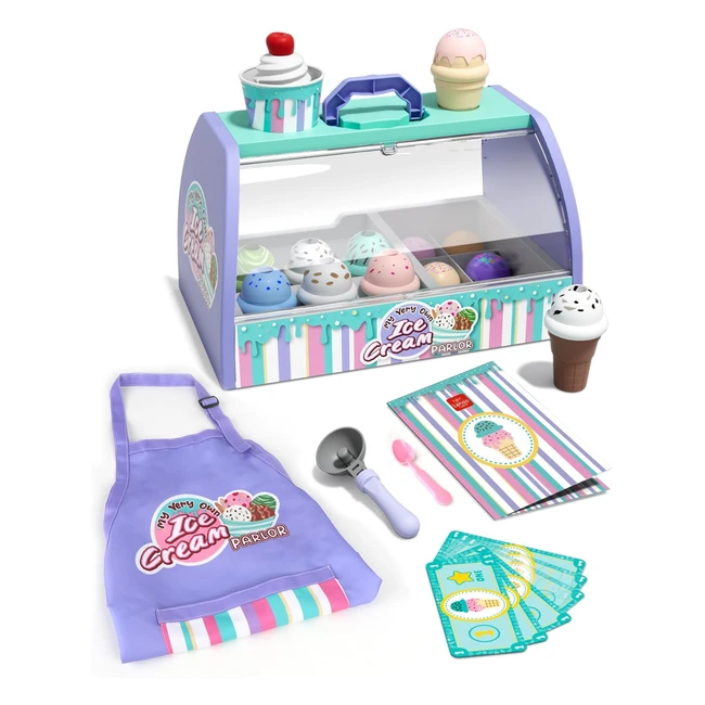 Heladería Lehoo Castle - Juguete de Cocinita Infantil - Montessori - Utensilios de Cocina - Regalo para Niños y Niñas