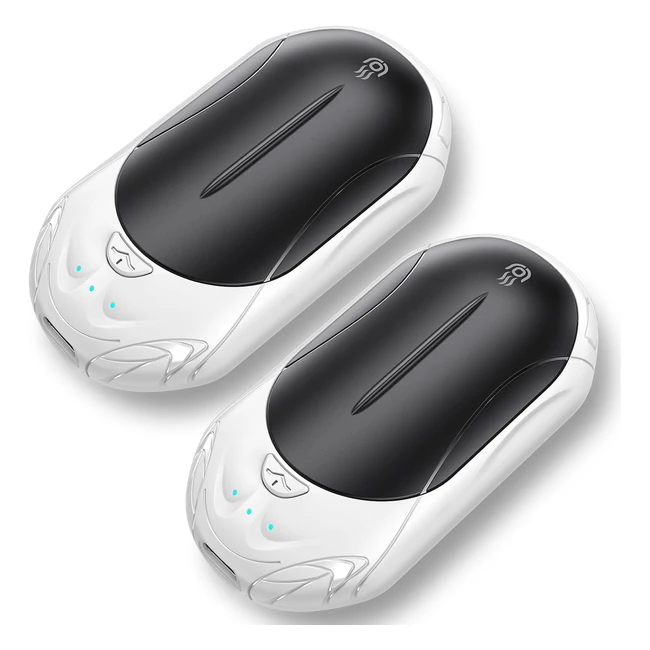 Scaldamani Elettrico Diviso 2 Pezzi 6000mAh - Ricarica Rapida