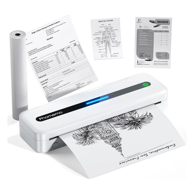 Phomemo Thermal Printer A4 M832 - Portable Printer for Home Photo Invoice Tattoo
