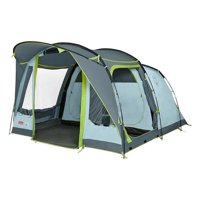 Coleman Meadowood 4 Camping Tent - Large Family Tent with 2 Extra Large Sleeping Compartments - Waterproof