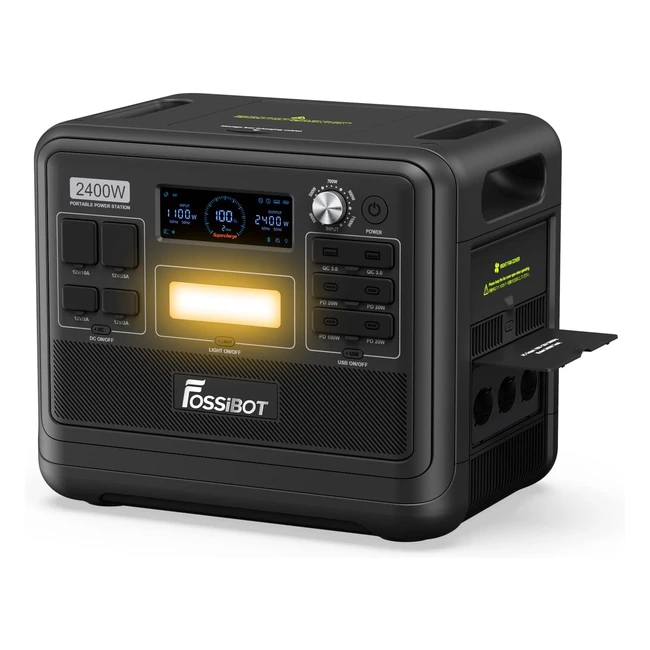 Gnrateur lectrique solaire portable 2400W F2400 - Batterie de secours 2048