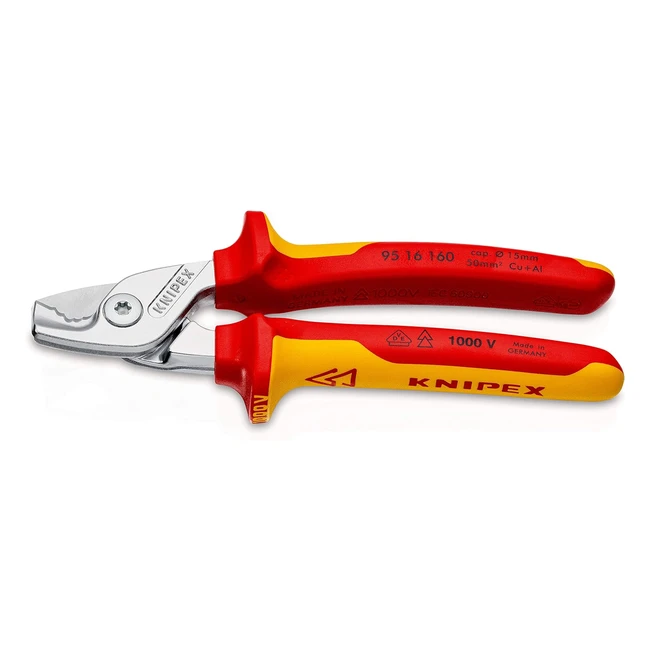 Cesoia per cavi Knipex StepCut 95 16 160 - Taglio efficace senza schiacciamenti