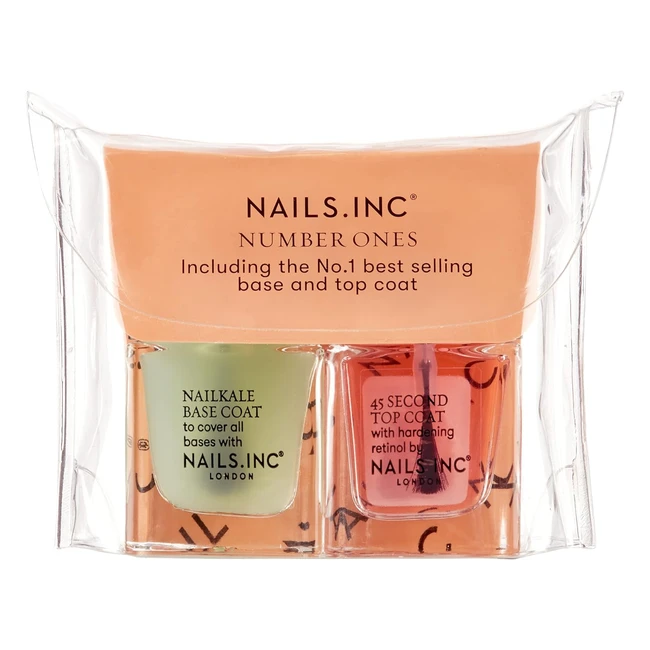 Nails Inc Number Ones Base and Top Coat Minis Duo - 2x 5ml