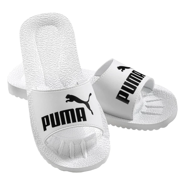 Puma Purecat Dusch- und Badeschuhe Slipper Deluxe Edition Weiß Gr. 42