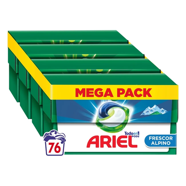 Ariel Detergente Lquido en Cpsulas 76 Lavados - 5 Acciones para una Limpieza