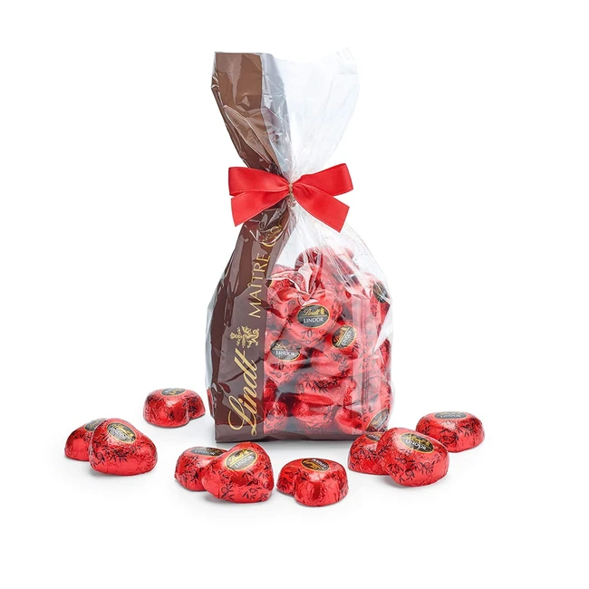 Lindt Schokolade Lindor Schokoladenherzen 500g - 35 Herzen aus dunkler Schokolade 70% - Zartschmelzende Füllung