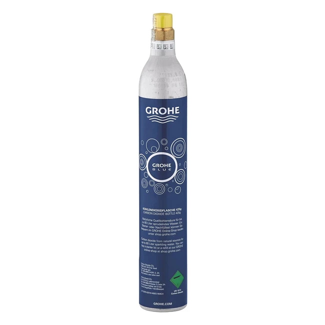Grohe Blue CO2 Flasche 425g fr jeden Wassersprudler bis zu 60 Liter Chrom 40