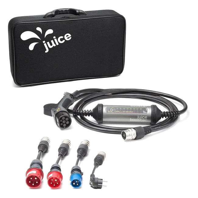 Juice Booster 2 - Caricabatteria Auto Elettrica 22kw - Leggero e Impermeabile - 