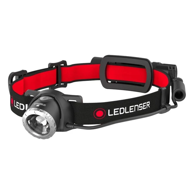 LED Lenser H8R LED Stirnlampe 600 Lumen, bis zu 120h Laufzeit, rotes Rücklicht, inkl. Akku, aufladbar, Boxverpackung