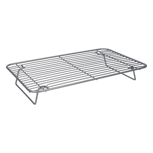Grille de cuisson Smart Ceramic avec revêtement antiadhésif - Pieds repliables - 355 x 23 cm