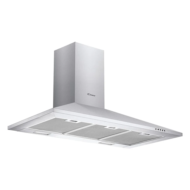 Candy CCE1191X 90cm Chimney Cooker Hood - 3 Speeds Stainless Steel