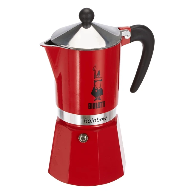 Cafetire italienne Bialetti 4963 en aluminium rouge - 6 tasses - Qualit et s