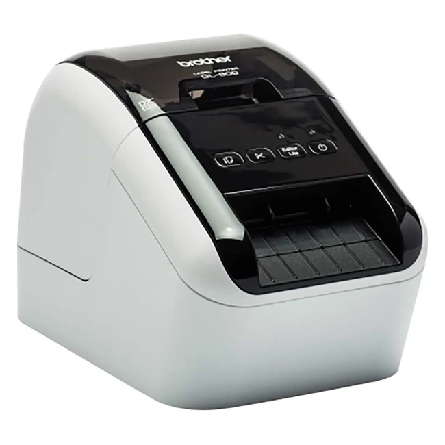 Brother QL800 Label Printer - PC Connected - Red/Black - Custom Length Labels