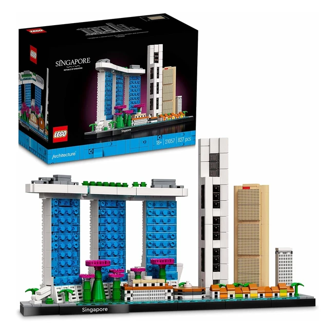 Lego Architecture Singapore Model Building Set - Collectible Crafts for Adults