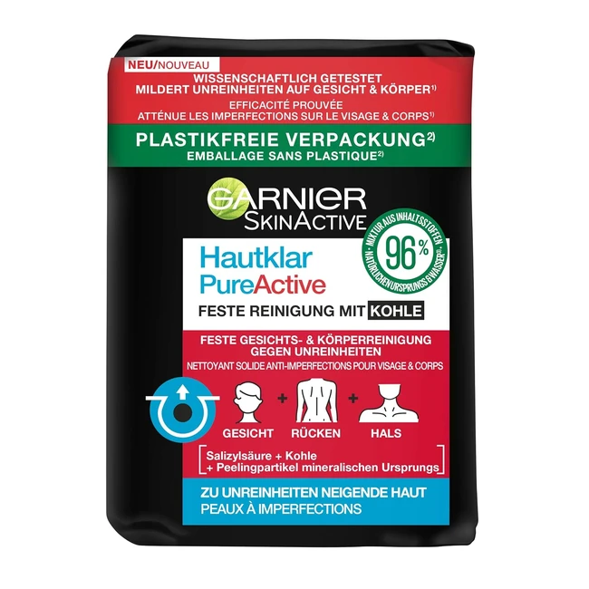 Garnier SkinActive Skin Clear Reinigungsseife mit Aktivkohle und Salicylsure g