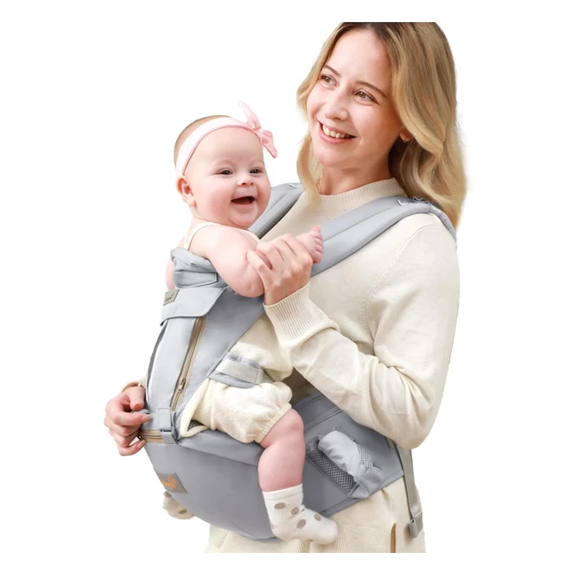 Marsupio Neonato Ergonomico - Portabeb Avvolgente da Neonati ai Bambini - Supp