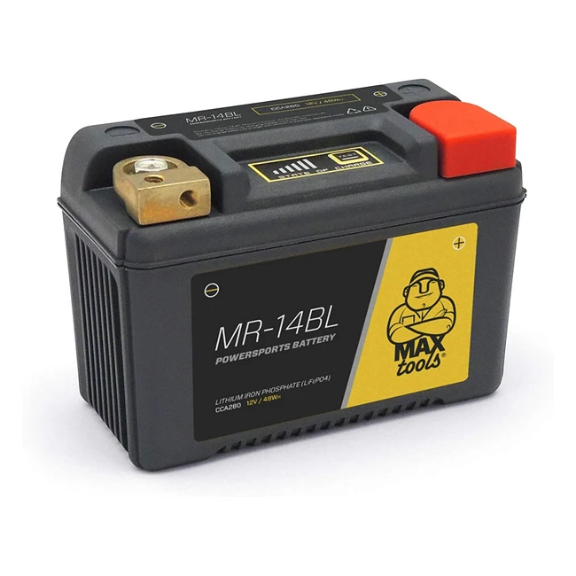 Batterie Maxtools MR14BL pour moto quad et véhicules tout-terrain 12V - Légère et durable