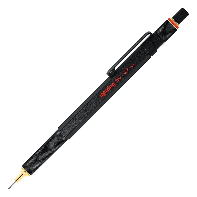 rotring 800 Druckbleistift 07mm schwarz - einzigartiger Twist and Click-Mecha