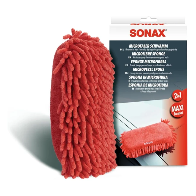 Sonax Esponja de Microfibras Maxi - Limpieza Minuciosa - N 04281000