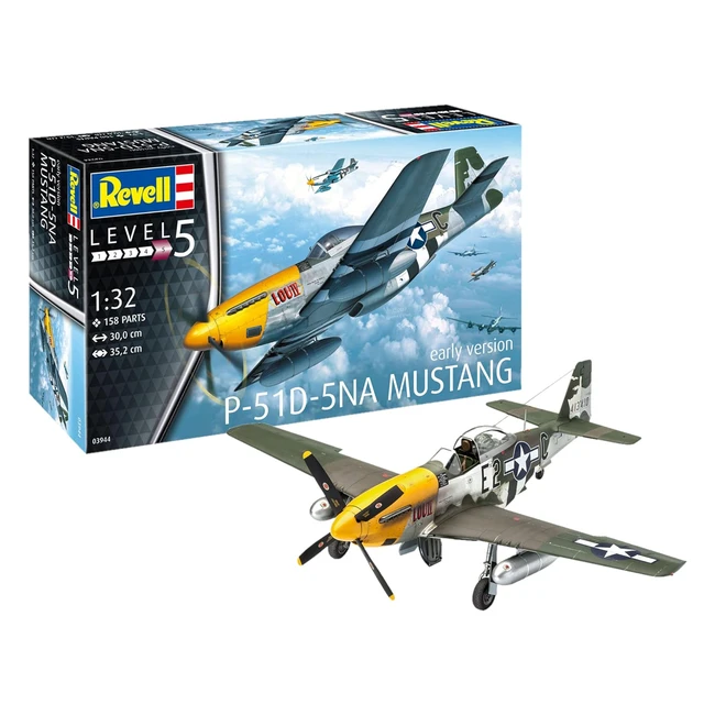 Kit de modelo Revell P51D5NA Mustang Early Version Multicolor 03944