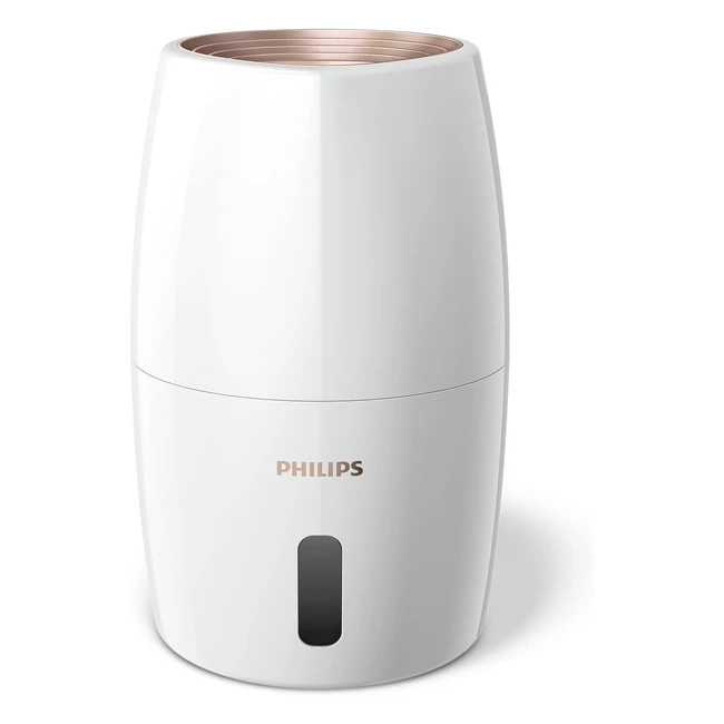 Philips HU271610 Luftbefeuchter 2000 Serie Weiß - Bakterienprävention, 360 Grad Design, leiser Schlafmodus