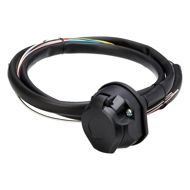 Maypole 8080B2M Prewired 13 Pin Socket - 2m Cable - Black