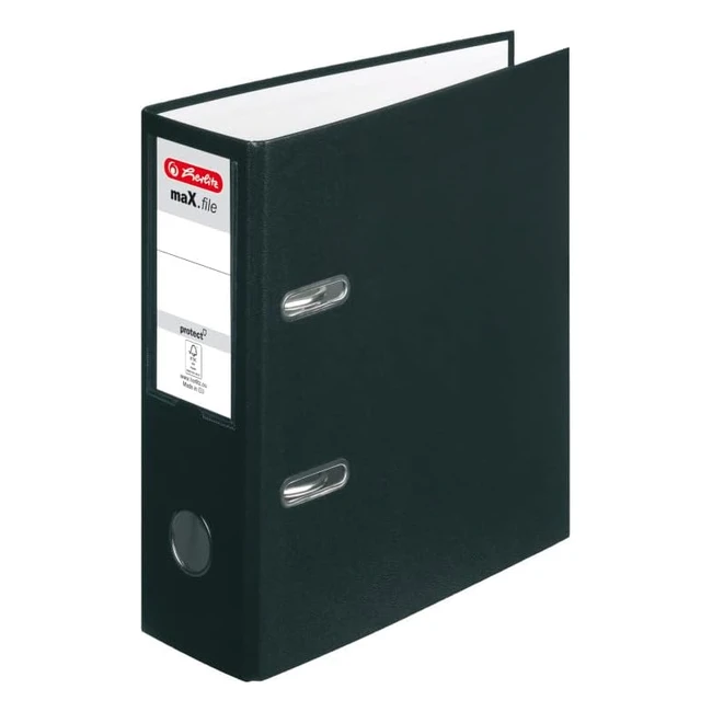 Raccoglitore ad Anelli Nero Herlitz 10842300 - Organizza la tua Scrivania