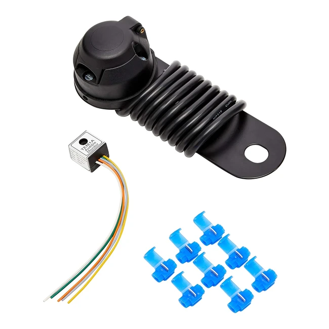 Maypole 12N Towbar Wiring Kit - Audible Relay, 7 Pin Socket, 15m Cable