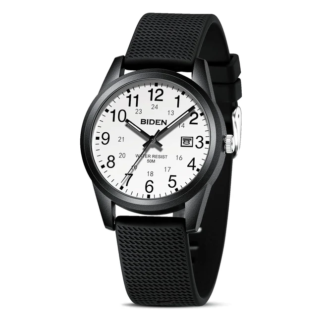 Montre homme LN Lenqin, étanche, chronographe, cadran lumineux, calendrier - Design élégant