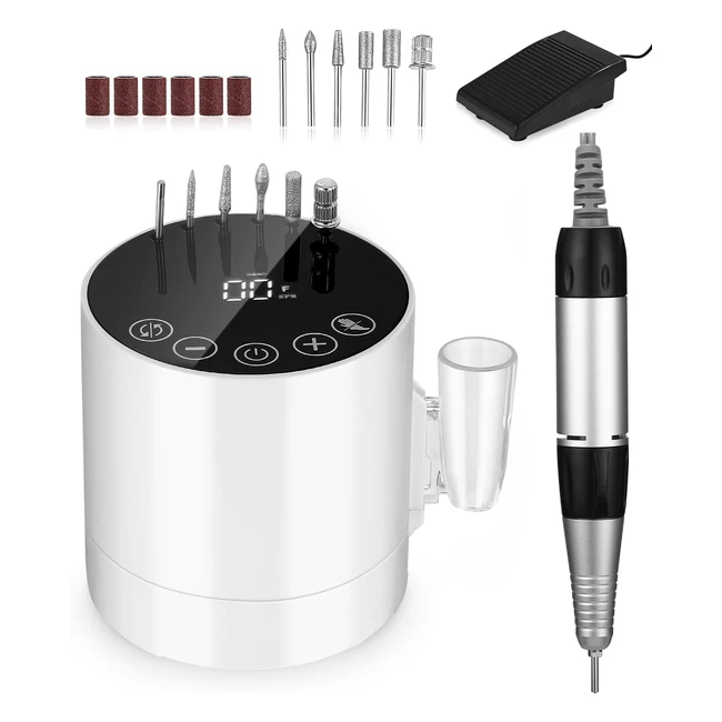 Electric Nail Drill File 35000 RPM - Professional Nail Files for Acrylic and Gel Nails
