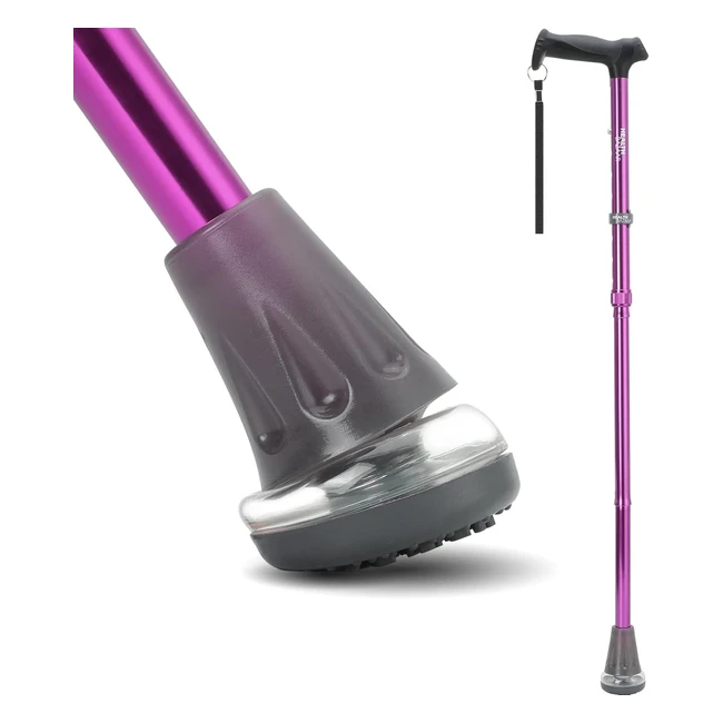 Bastone da Passeggio Multiterreno HealthBazaar - Pieghevole, Assorbimento Urti, Manici Confortevoli