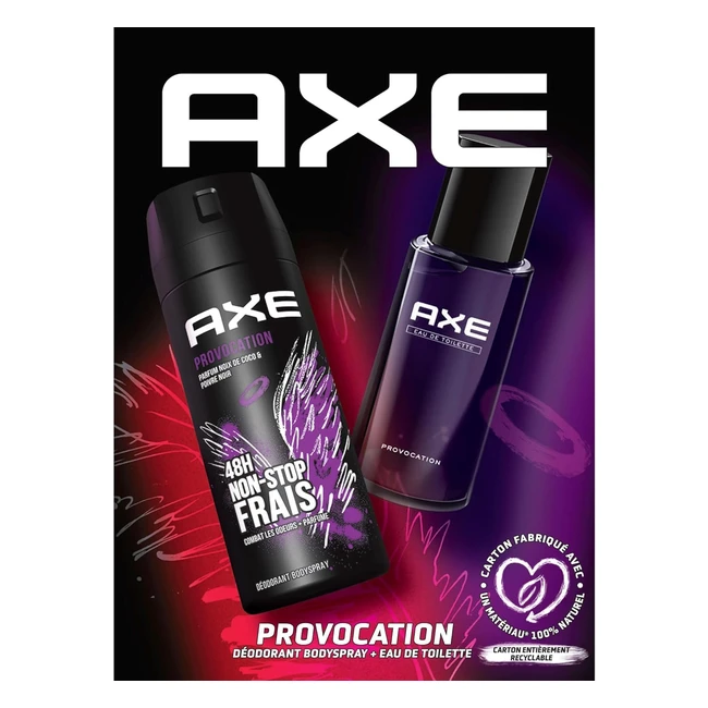 Coffret Axe Provocation - Eau de Toilette 100ml + Déodorant 200ml