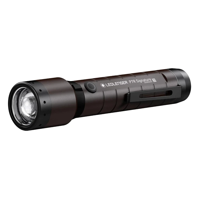 LED Lenser P7R Signature LED Rechargeable Torch - Super Bright 2000 Lumens - Water Resistant IP68 - Long Battery Life