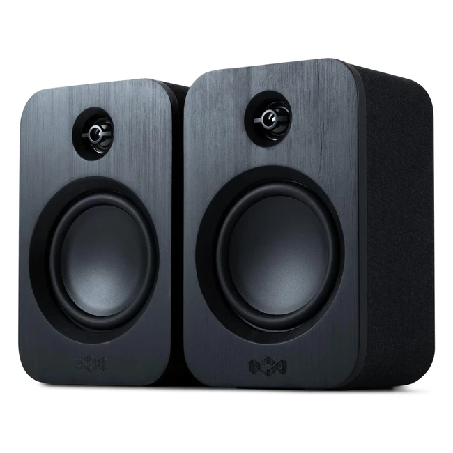 House of Marley Get Together Duo Bluetooth Bookshelf Speakers - Black  Sustaina