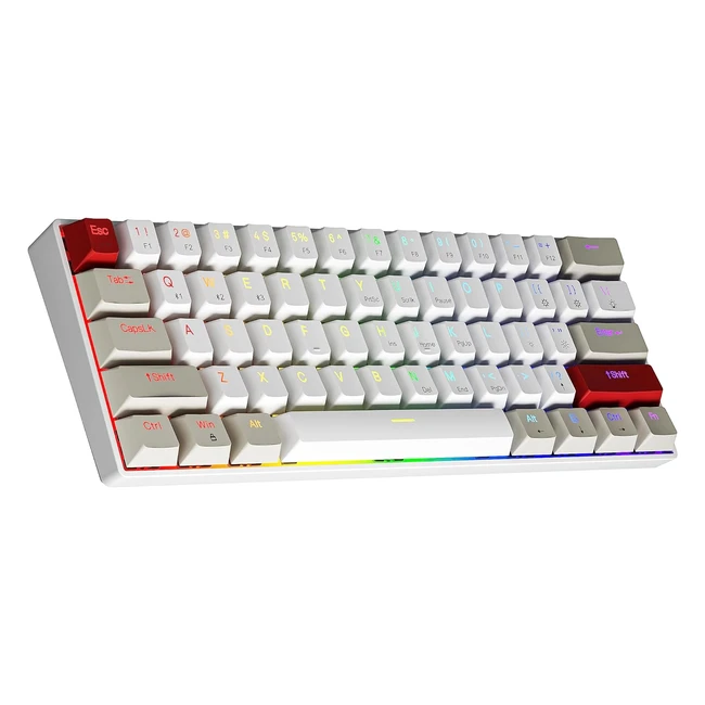 Newmen GM610 Wireless Mechanical Keyboard - Compact Hot Swappable Keyboard - RGB Backlit - Brown Switches