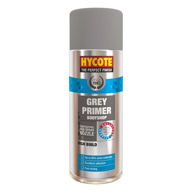 Hycote Apprt Gris pour Carrosserie 400ml - Haute Qualité et Couverture Supérieure