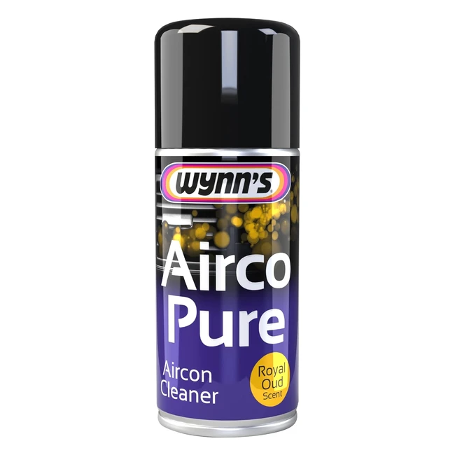 Wynns W38501 Airco Pure Car Aircon Cleaner - Royal Oud Scent - AC Air Freshener 