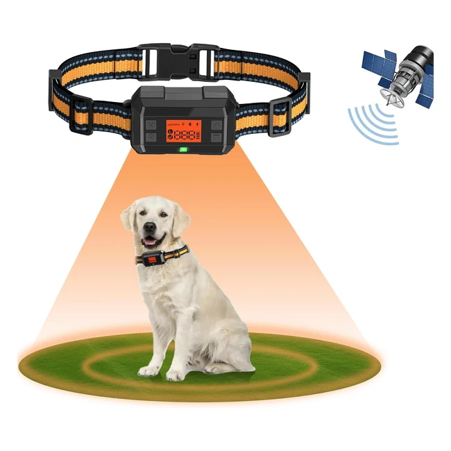 Clture antifugue sans fil GPS pour chien extrieur - IPX7 tanche - Clture