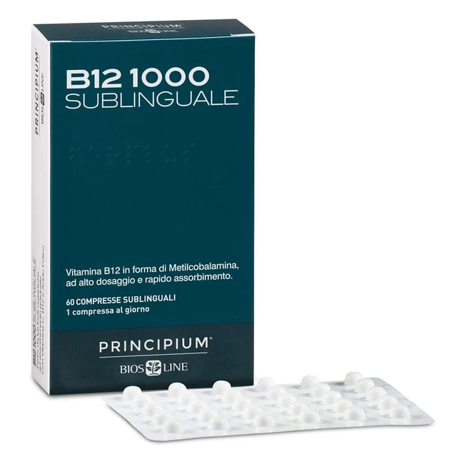 Bios Line Principium B12 1000 Sublinguale - Vitamina B12 Attiva - Riduce Stanche