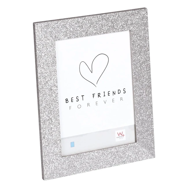 Cadre Photo Argenté Walther Design 15x20 cm - Surface Scintillante - Réf. it520s3