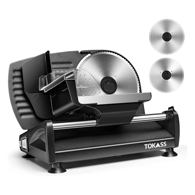 Affettatrice Elettrica 200W Acciaio Inox Taglia Salumi Pane Formaggio