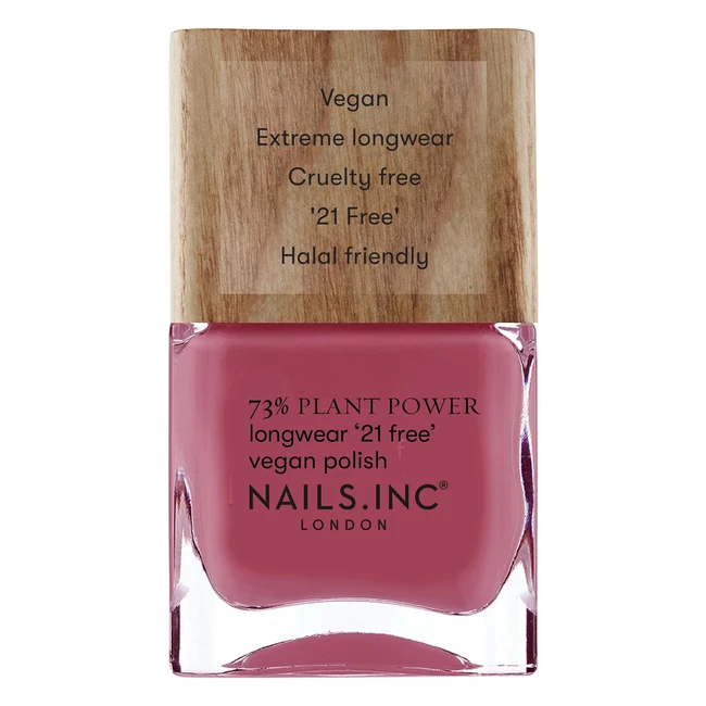 Plant Power Stay Sustainable Berry Nail Polish - NailsInc 73 - 14ml