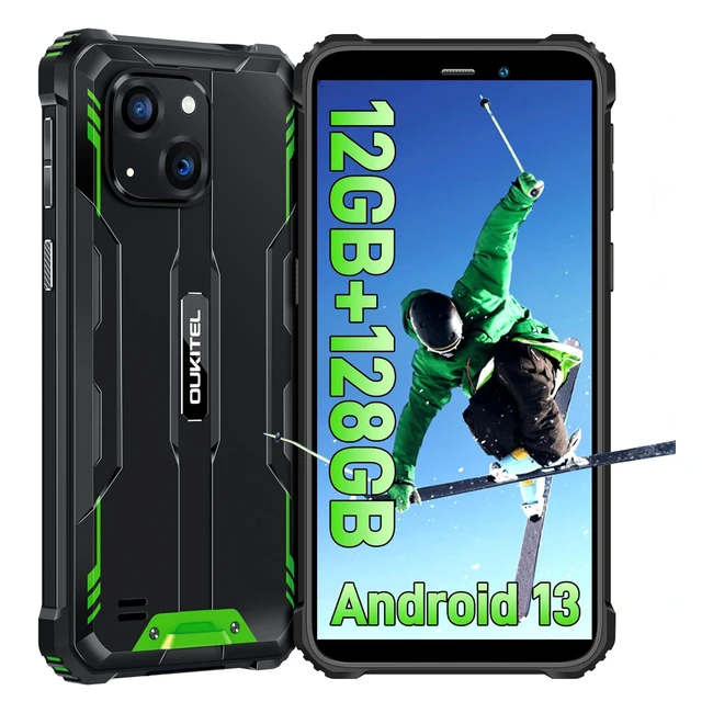 Oukitel WP32 Rugged Phone - 12GB RAM, 128GB ROM, 6.3'' Display, 6300mAh Battery - Green