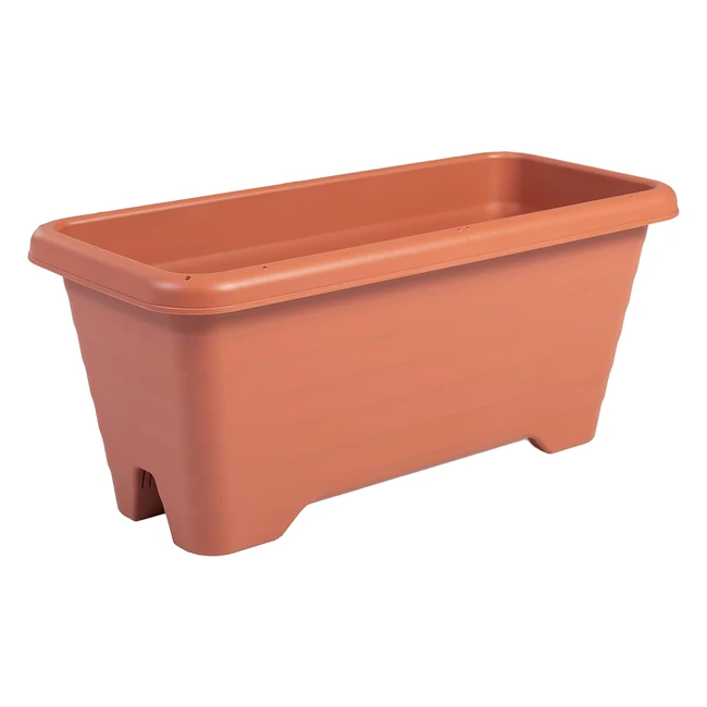 Pot suspendu pour plantes avec drainage - Iris Ohyama 600 marron