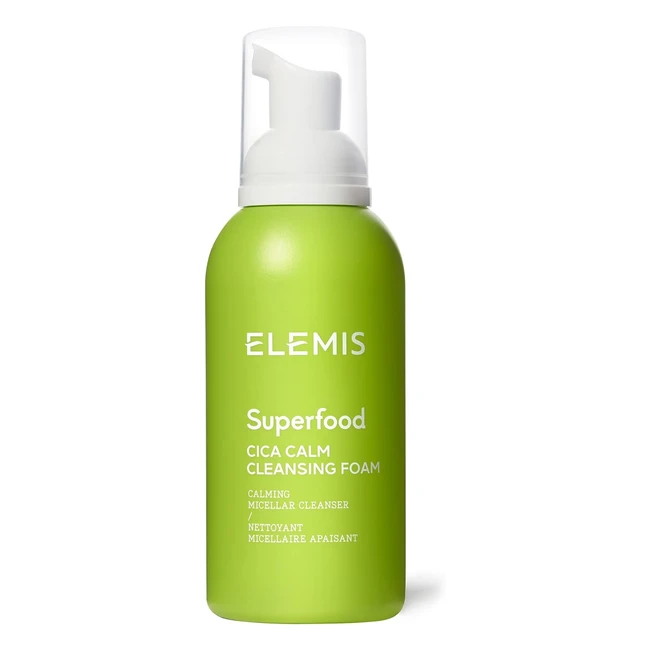 Elemis Superfood Cica Calm Cleansing Foam - Deep Foaming Cleanser for Refreshed Skin